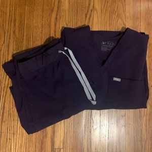 Figs Limited Edition Purple Scrub Set Medium